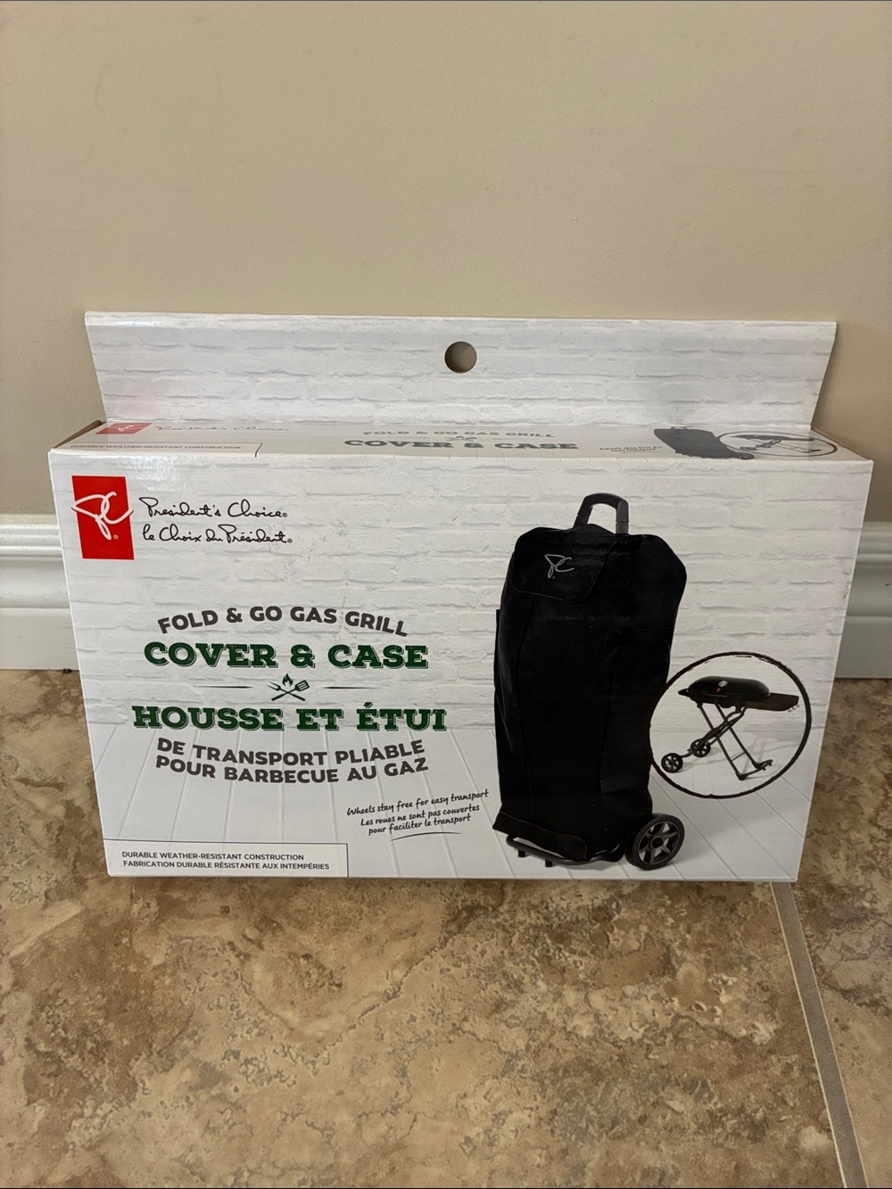 Black Fold & Go Gas Grill Cover & Case